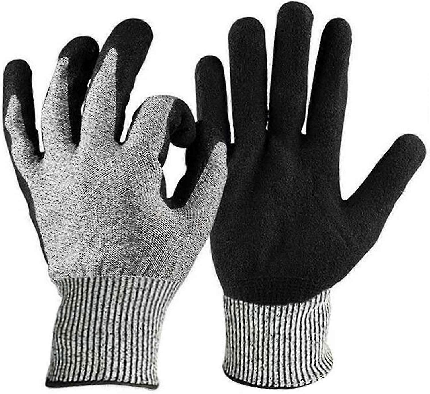 قفازات حديقة JiaWei للنساء والرجال ، قفازات عمل مطلية بمطاط النتريل قفازات بستنة مقاومة للقطع ، TqP مريحة ومرنة