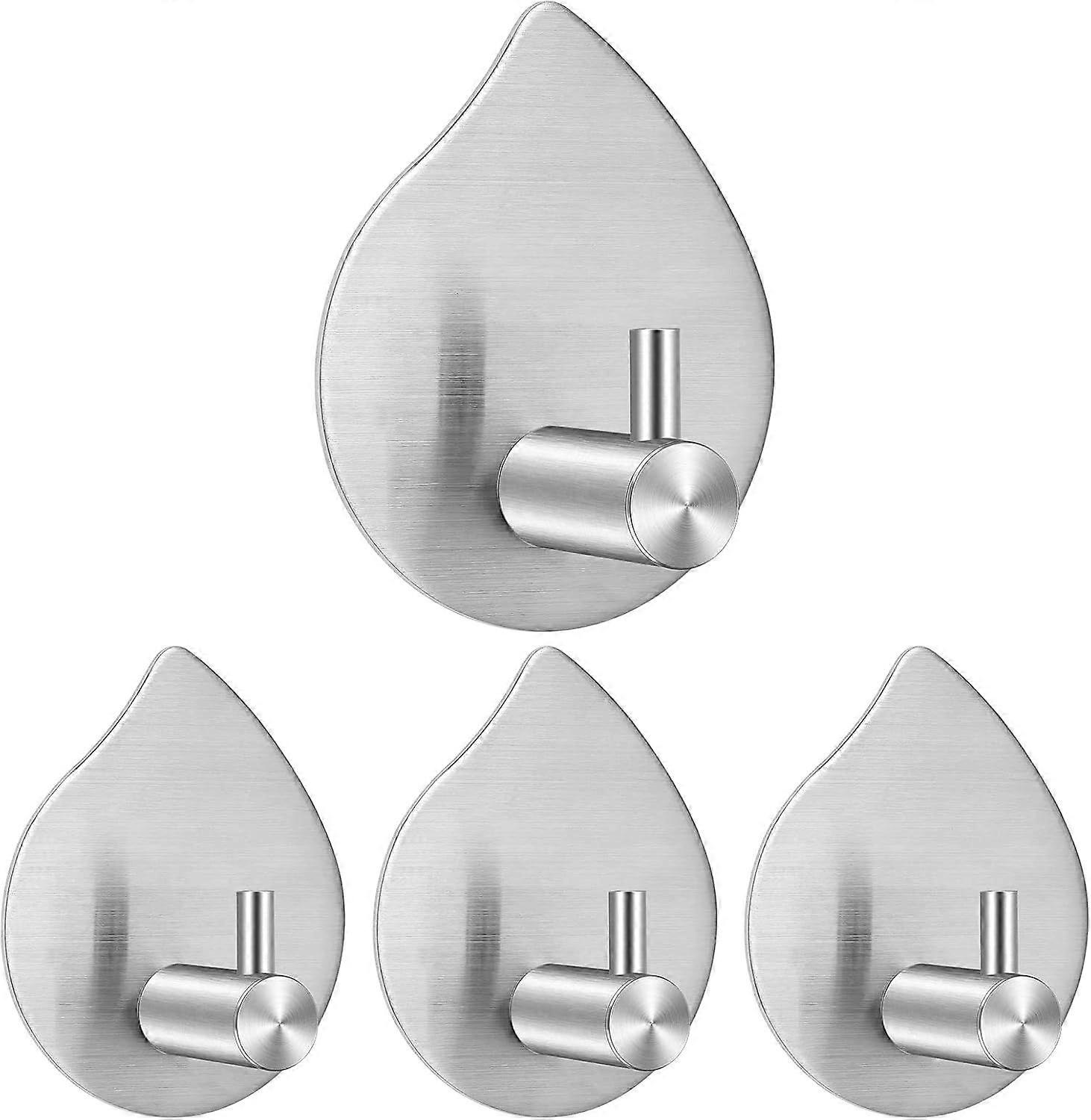 Towel Hooks 4pcs Self Adhesive Towel Rack