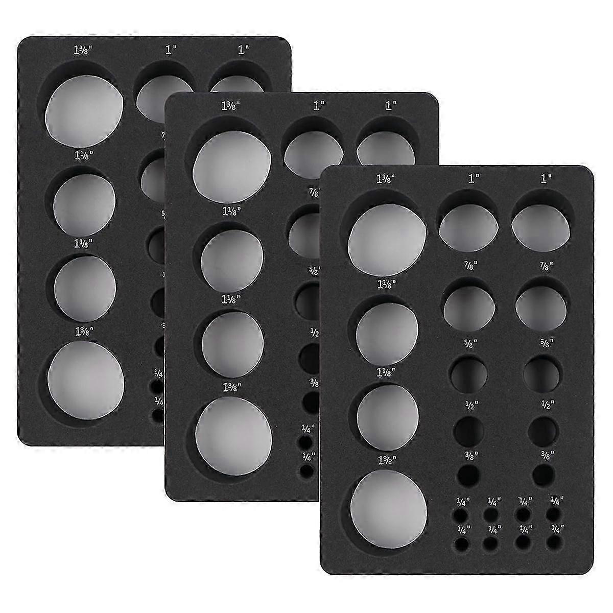 3 Pcs Foam Flower Mold Tray-Inch Marked,Helps Buds and Stamens Dry and Maintain Shapes, Multiple Sizes for All Flowers