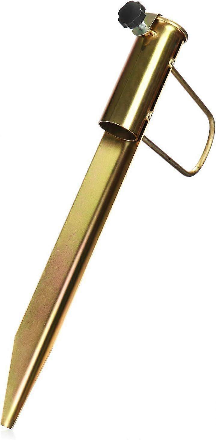 Steel Umbrella Stand with Garden Pile and Garden Pole with 30-42mm Diameter Pole (Gold)