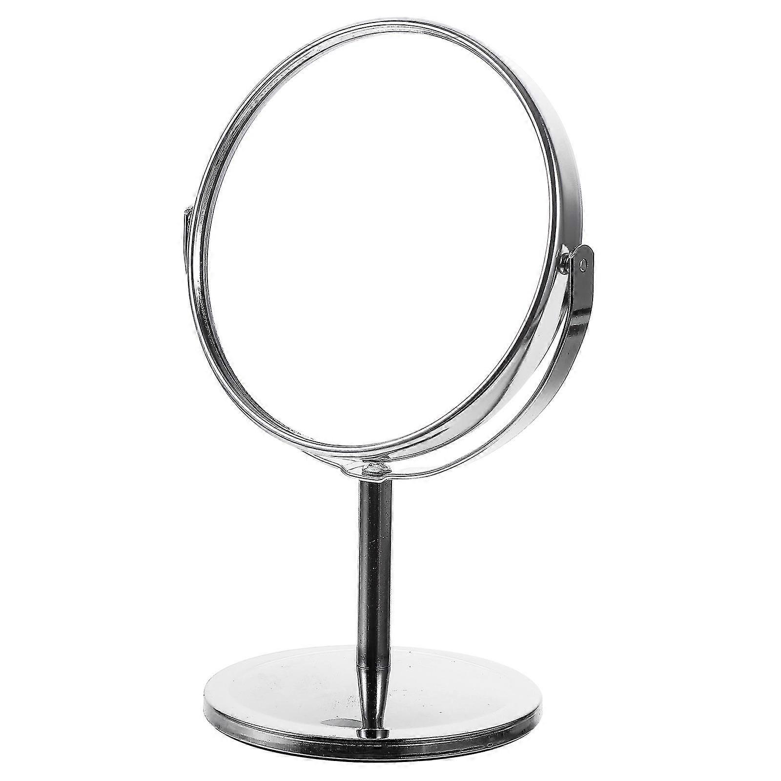 Desktop Makeup Mirror Tabletop Cosmetic Mirror Double Sided Rotating Vanity Mirror For Makeup