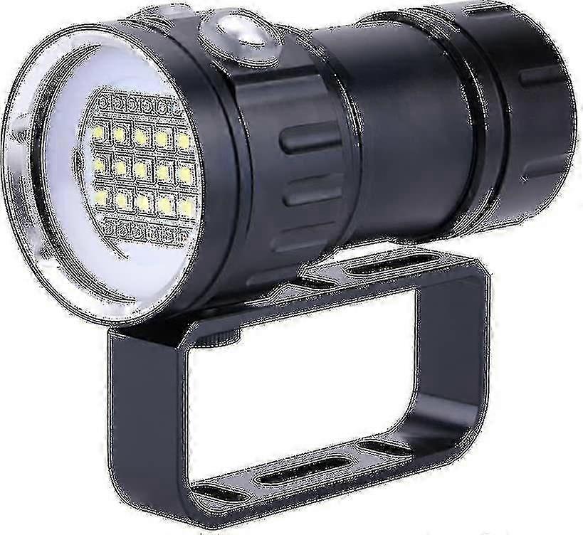 Diving Flashlight, 18000 Lumen IPX8 Waterproof Torch with 7 Modes
