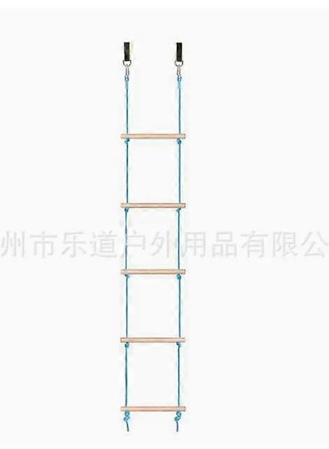 1セット木製の子供はしごフレーム5ステップ屋外遊び場プレイセットツリーハウスの子供のためのツリーラダー屋内屋外ガーデンプレイエクササイズ