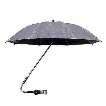 Stuhl Sonnenschirm mit Klemme SPF50+ UV-Schutz Strandstuhl Sonnenschirm Mehrwinkelverstellbarkeit Outdoor Stuhl Schatten für Camping Golfwagen Jikaix Edition
