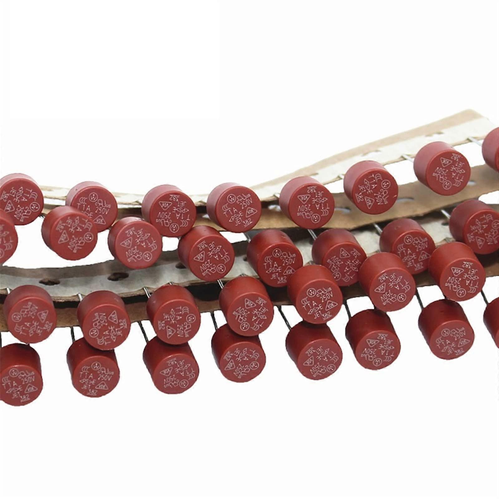 10PCS Round Slow Blow Fuse 500mA 1A 2A 2.5A 3.15A 4A 5A 6.3A 8A 10A 250V Compatible with LCD TV Power Board T2A