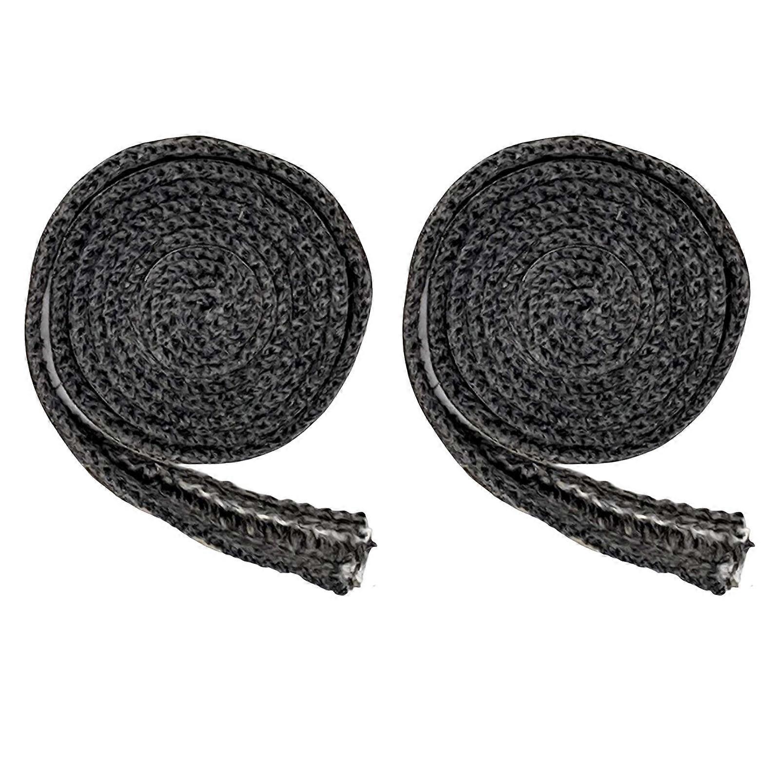 2x 78.74 "ガラス窓用ガスケットテープ暖炉シーリングコード