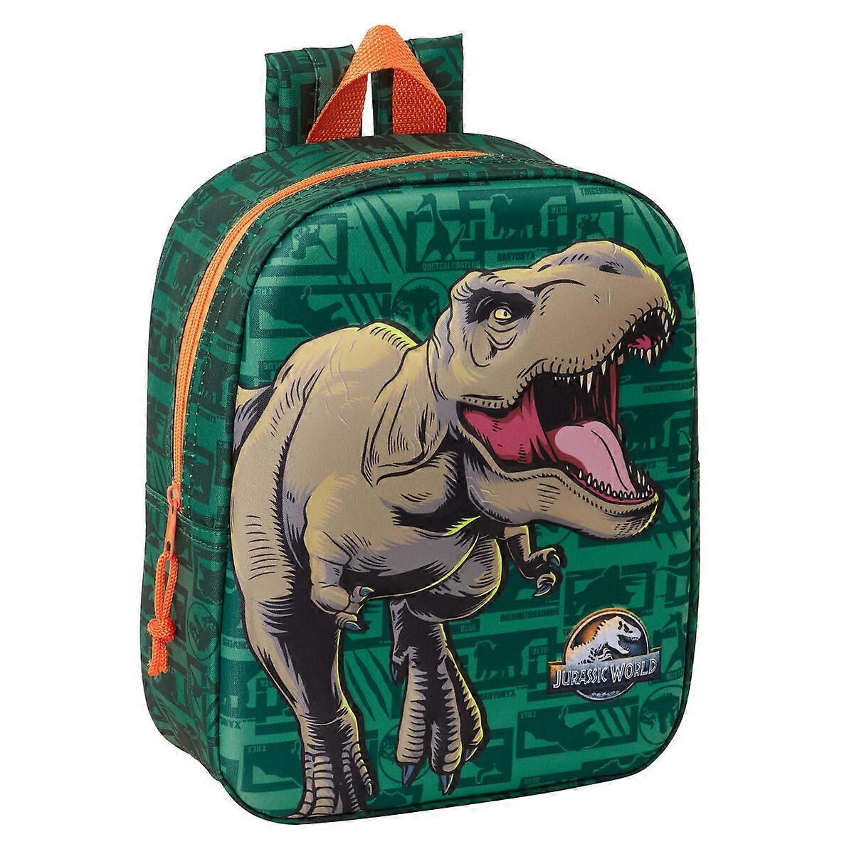 Child bag Jurassic World Dark green 22 x 27 x 10 cm 3D