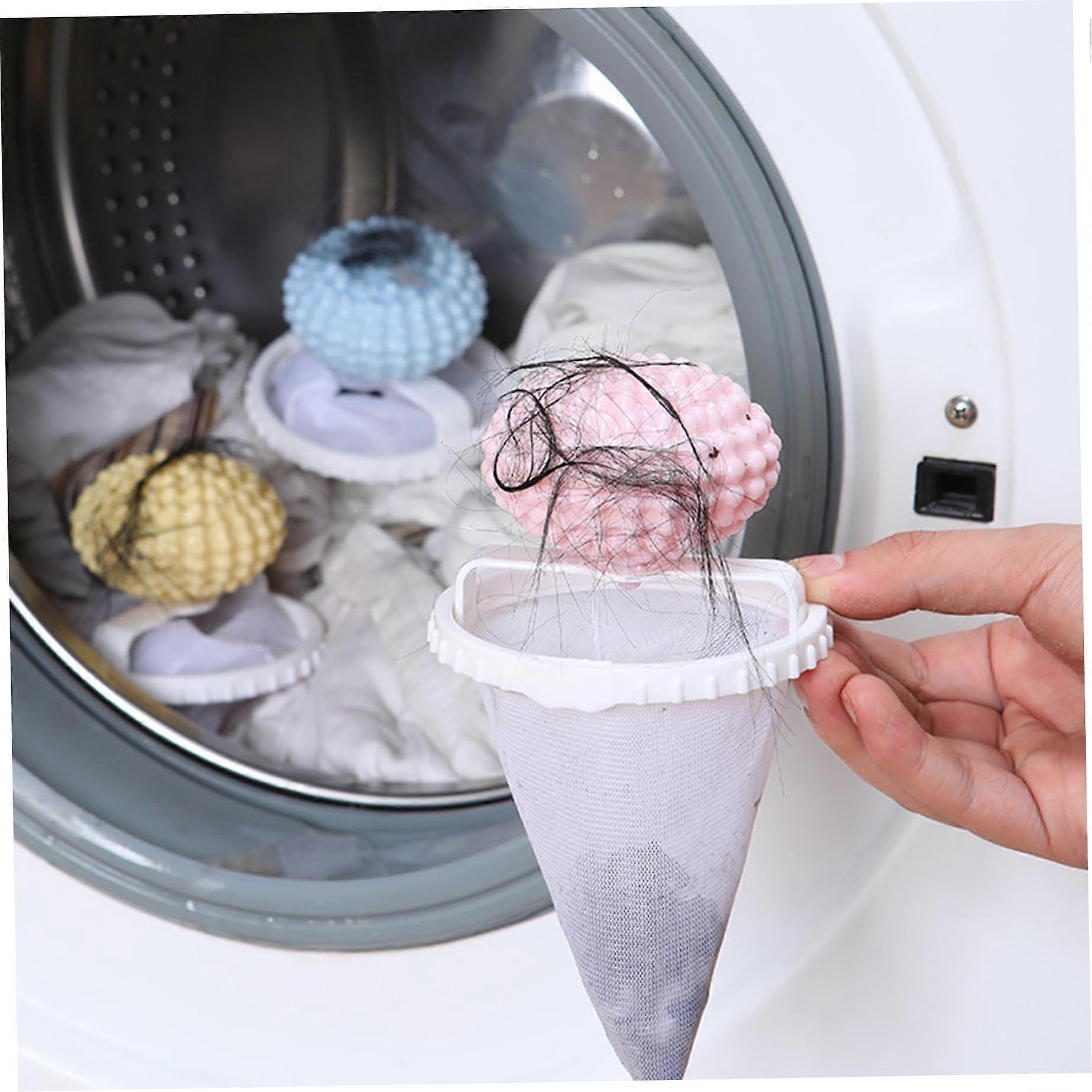 3pcs Floating Hair Filter Mesh Removal, Reusable PP Laundry Pet Hair Catcher