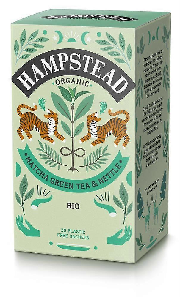 Hampstead Tea Organic Matcha Green Tea with Nettle 20 Bags