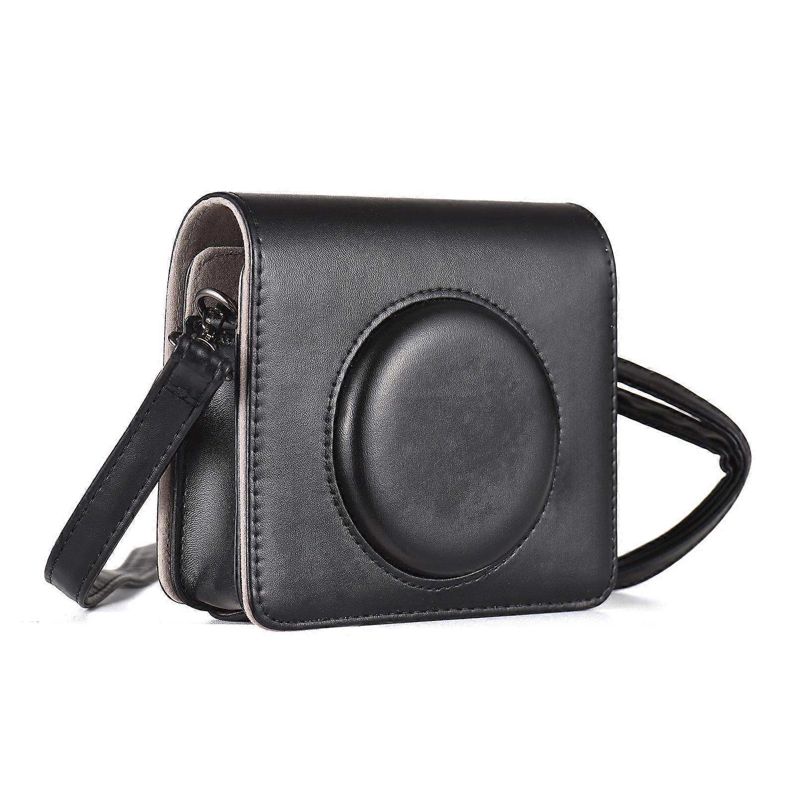 Portable Instant Camera Bag Camera Case Retro Style PU Leather Carrying Case Replacement for Kodak C300R/ Mini Shot 3 with Adjustable Shoulder Strap