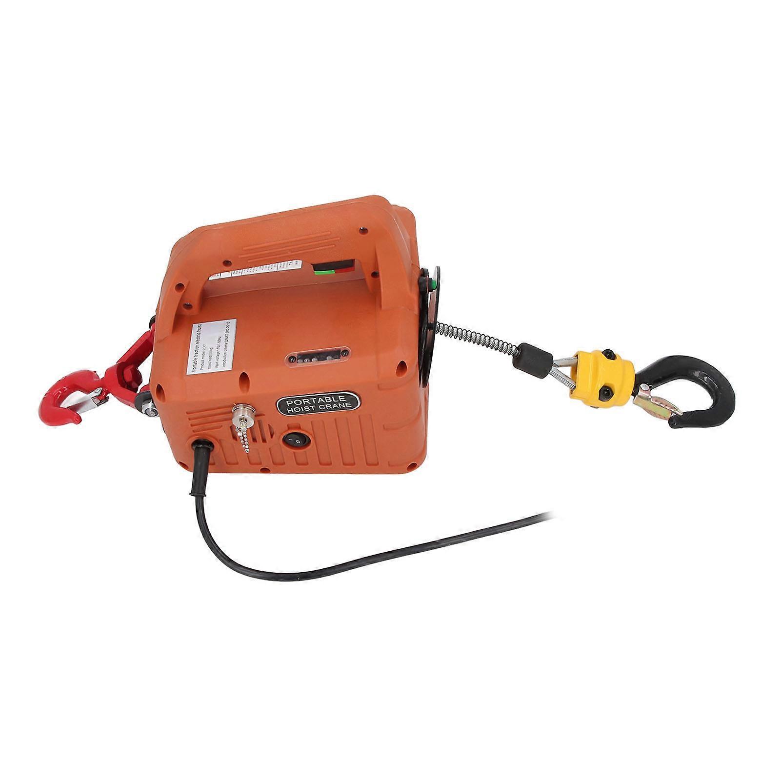 3 in 1 Electric Hoist Winch 440LB 1500W 7.6m Lifting Height 4m/min Portable Electric Winch with Remote Control for Warehouse Garage Factory EU Plug 2