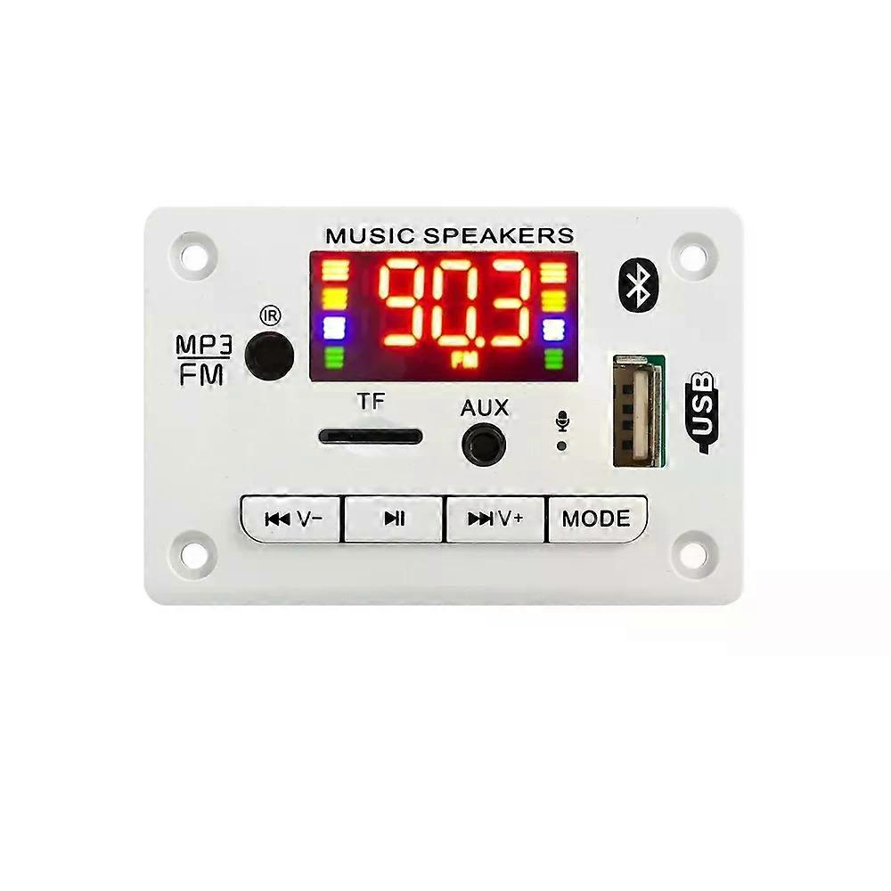 New DC12V Wireless Bluetooth 50 MP3 WMA Decoder Board Audio Module Support USB TF AUX FM Recording Car Accessories