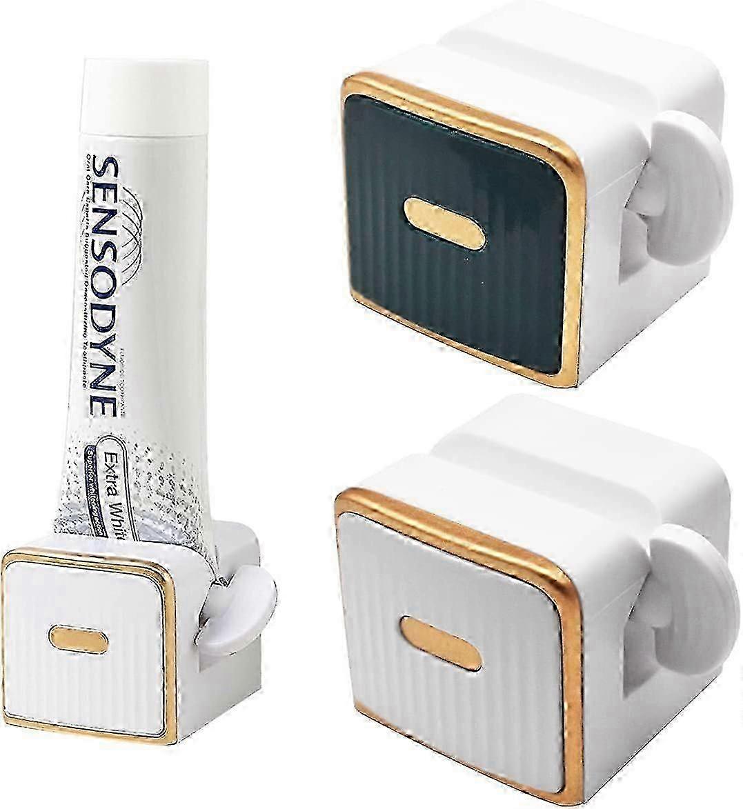 2pcs Toothpaste Squeezer, Roller Tube, Rotating Toothpaste Dispenser for Bathroom, Suitable for Various Toothpaste Brands, Roller Tube Tooth