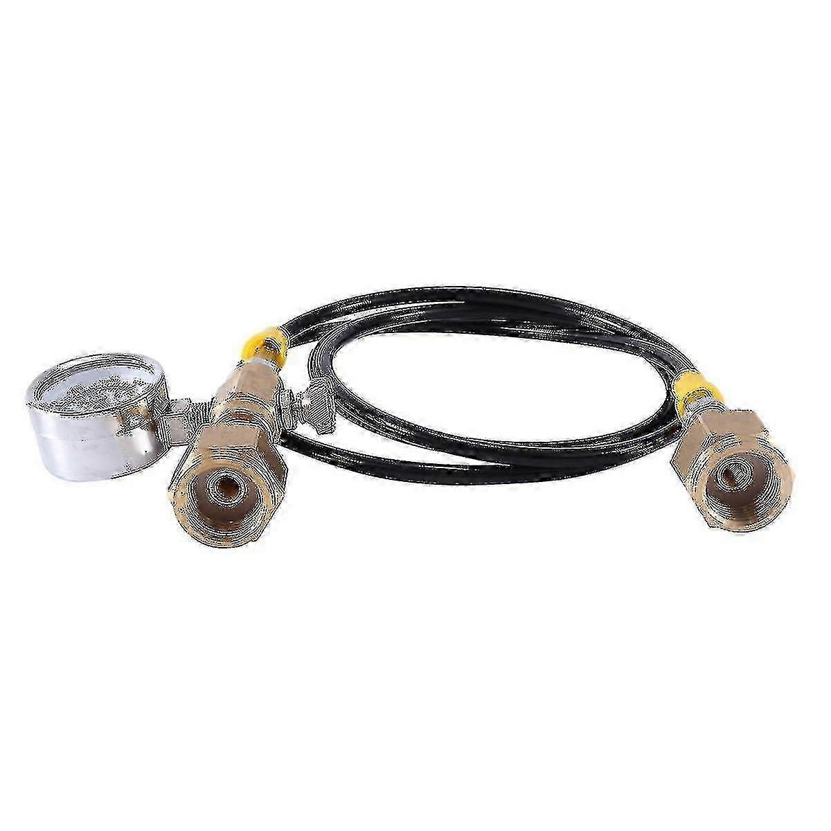 Gas Refill Adapter for Argon CO2 Welding Tanks with 1.5M Hose 250bar Charging Station Kit