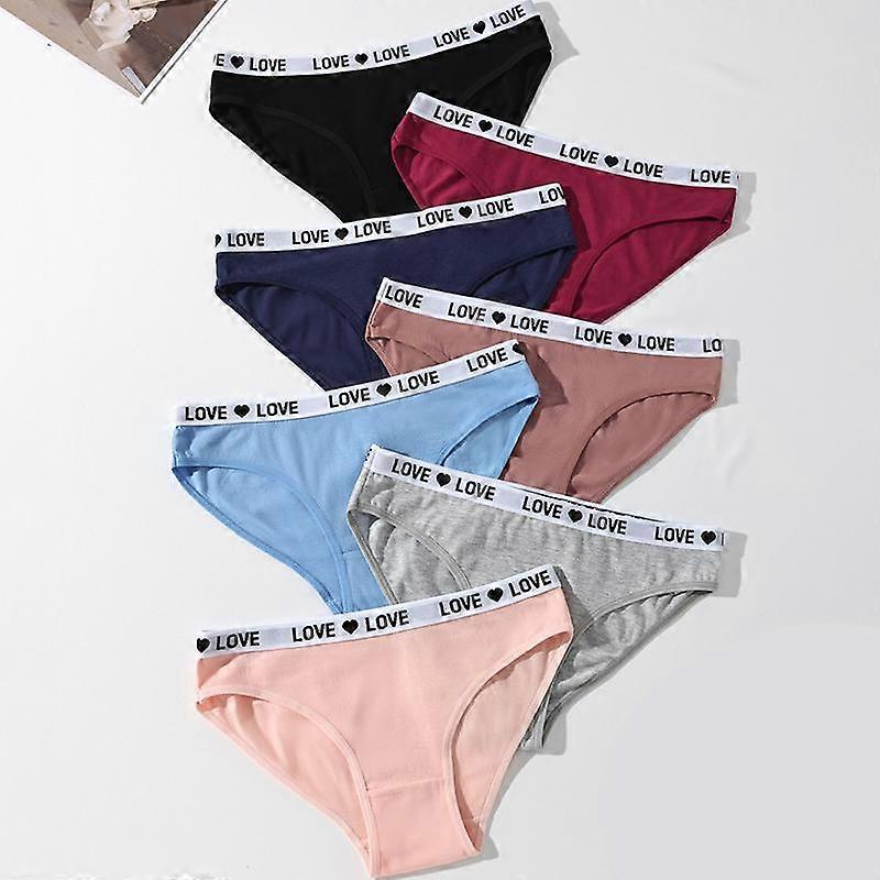 7-Pack Women's Cotton Panties - Soft, Striped, Breathable Briefs (XS-XL)