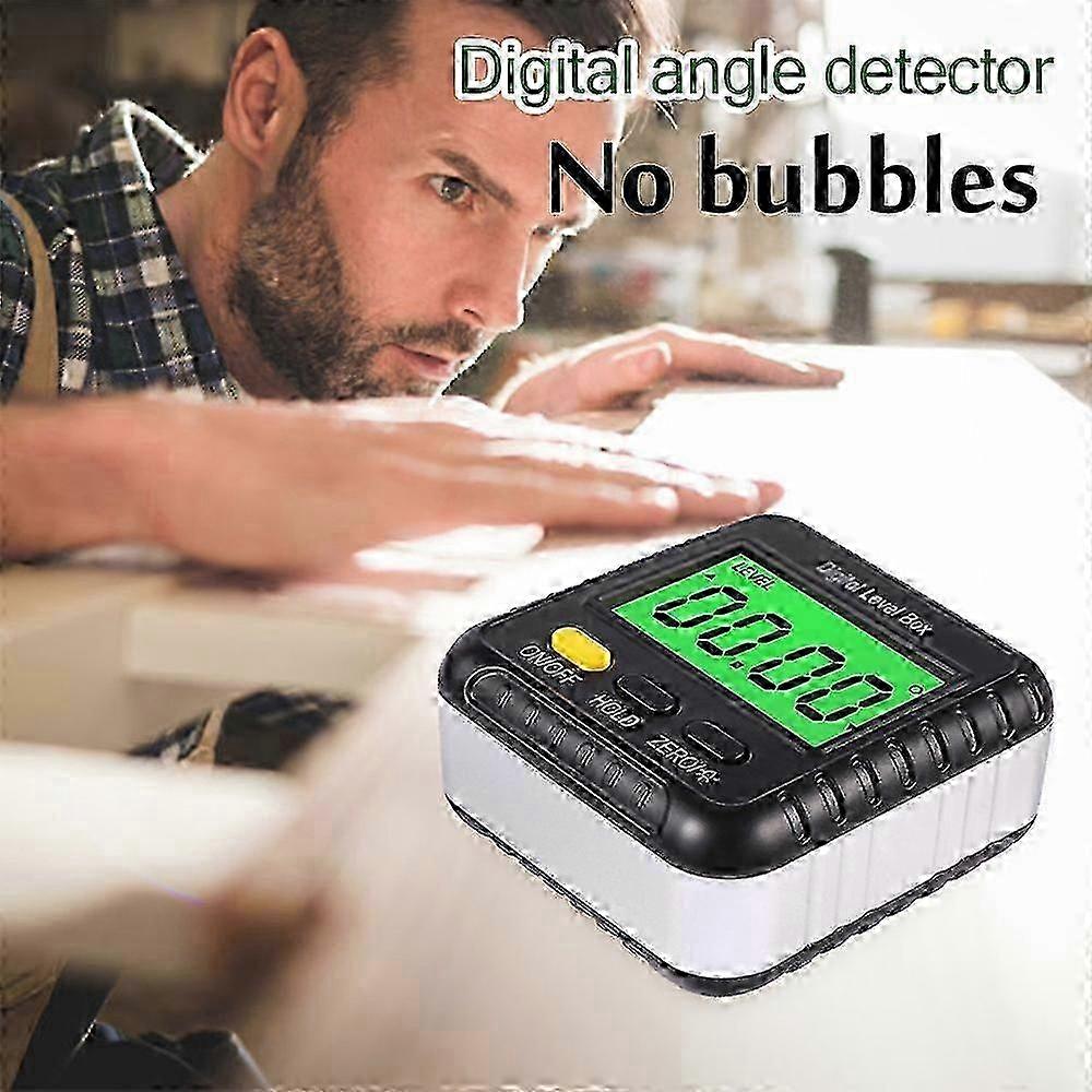 360 Degree Mini Digital Protractor Level Box Inclinometer Magnetic Angle Measuring Tools Electronic Goniometer Angle Finder