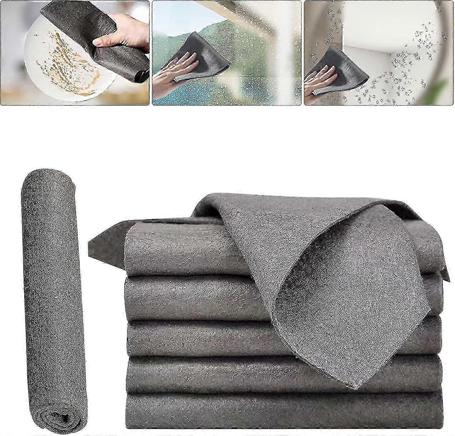 Thickened Magic Cleaning Cloth, Microfiber Glass Cleaner, Reusable Rags