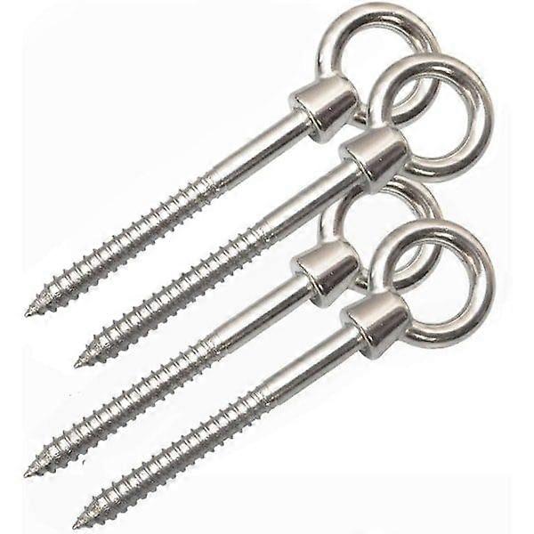 Hammock hooks, 4-pack stainless steel hammock set