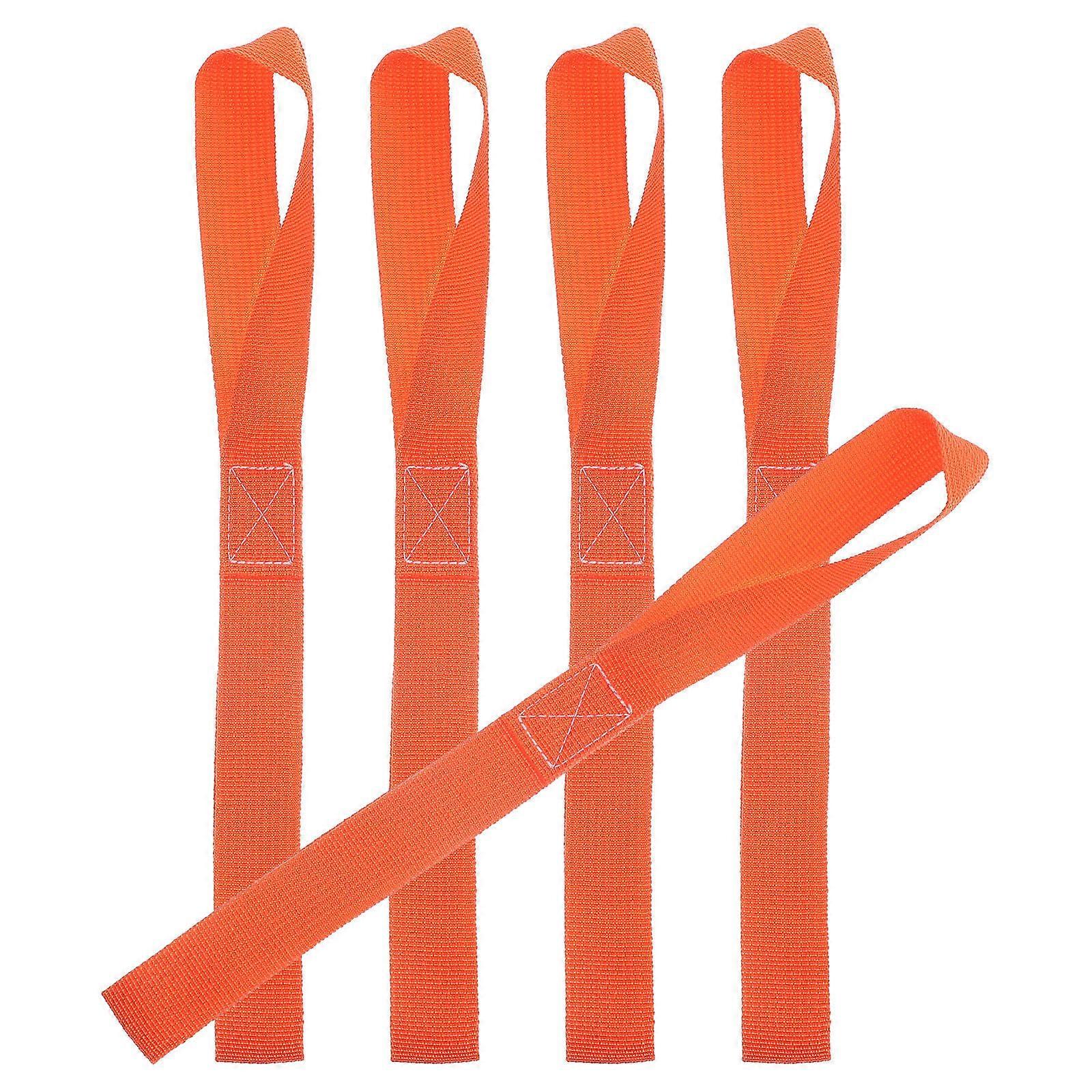 4pcs Heavy Duty Binding Straps with Cargo Loop for Motorcycle, Scooter & Luggage Securement – Skid Resistant, Multi Purpose Tie Down Belts – Random