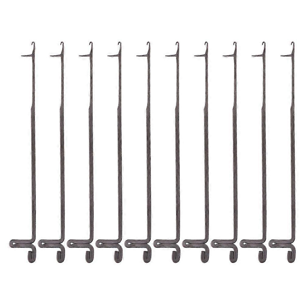 10pcs Portable Latch Crocheting Hooks Set For Diy Knitting And Crocheting Projects, Sturdy Metal Crochet Hooks With Latch For Yarn And Beading, Croche