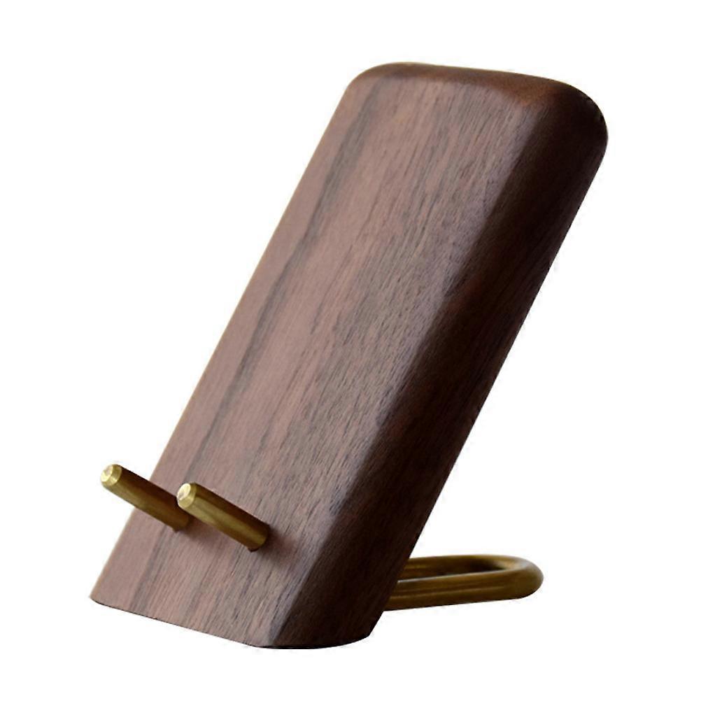 Brown Multifunctional Phone Holder with Flexible Design for Home Use Made of Synthetic Material