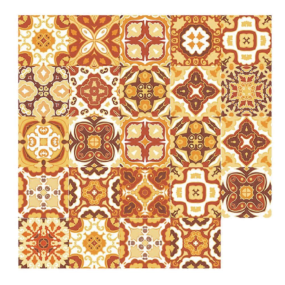 24pcs Self Adhesive Tile Stickers – Durable Peel & Stick Wall Tiles for Easy DIY Renovation, Ideal for Kitchen, Living Room & Bedroom