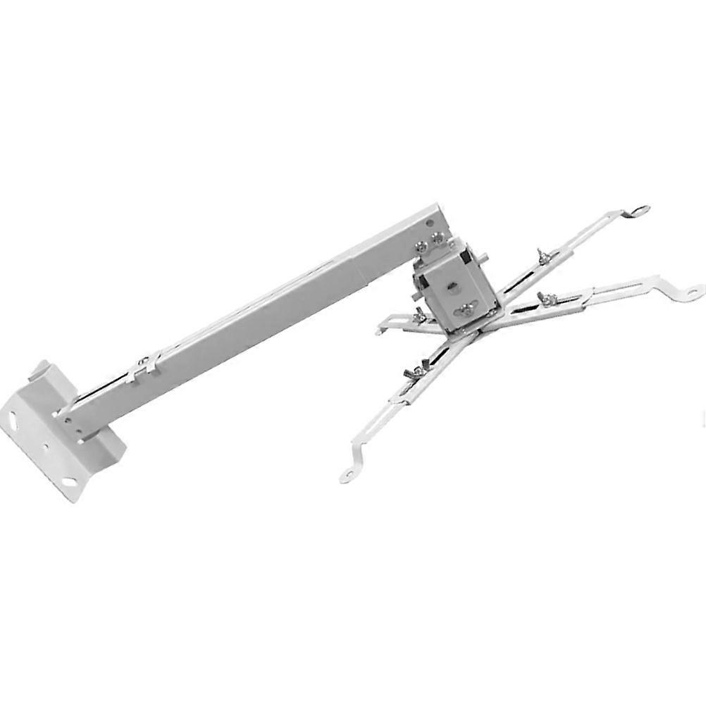 Durable Carbon Steel Projector Mount for Ceiling Crane with Easy Adjustment and Ventilation White