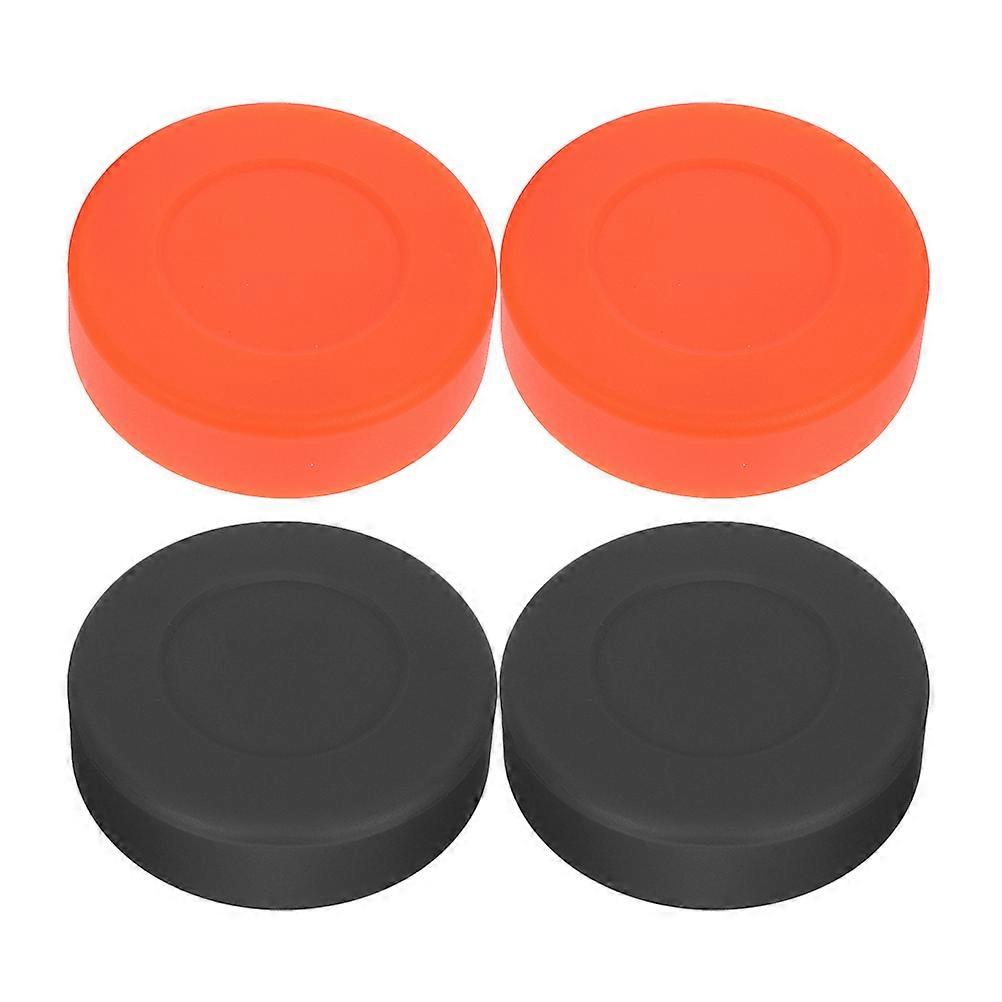 Ice Hockey Professional Design for Smooth Surface Sliding and Precise Shots 7.00X7.00X2.00CM Black 4Pcs
