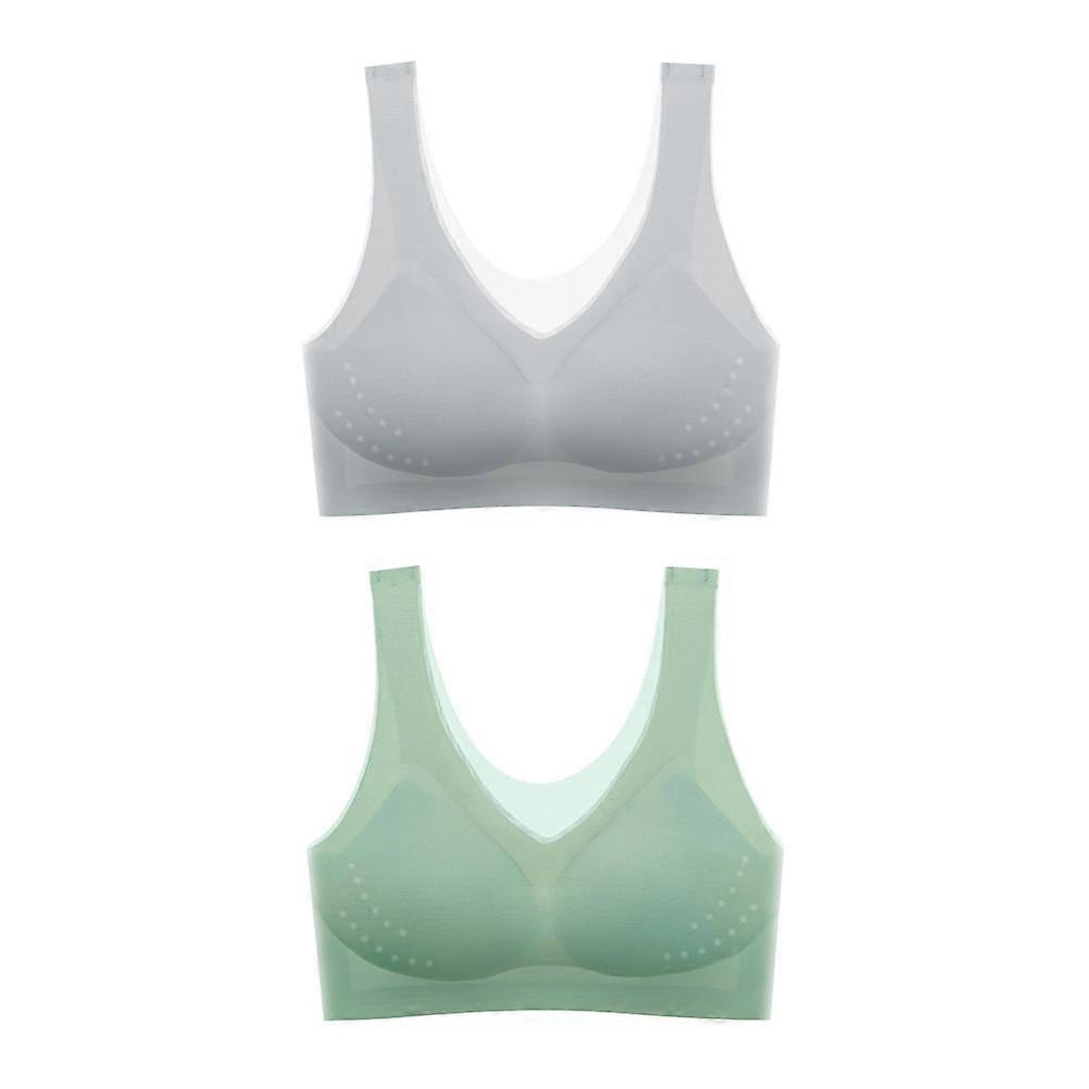 Stylish Style Contoured Shape Bras Women Underwear For Sports Activities Seamless Design 2Pcs Nylon