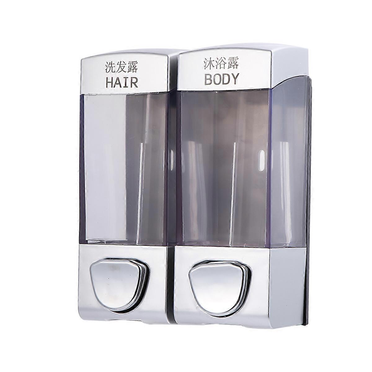 Lotion Dispenser Repeatedly Fillable Plastic Hand Soap Bottle Large Capacity 700ml Silver 1Pcs