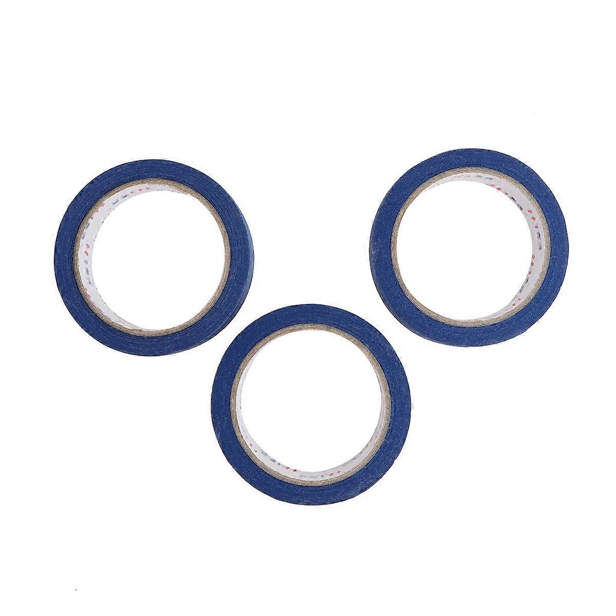 3 Pcs Removable Textured Paper Tape for Printing, Painting & Home Decoration – Blue Masking Tape for Easy Application and Clean Removal