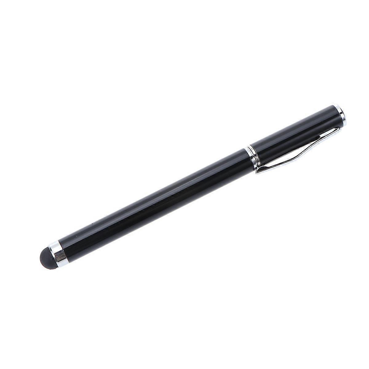 Pen Stylus For Touch Screens Sensitive Tip Round Shape Black 1Pcs