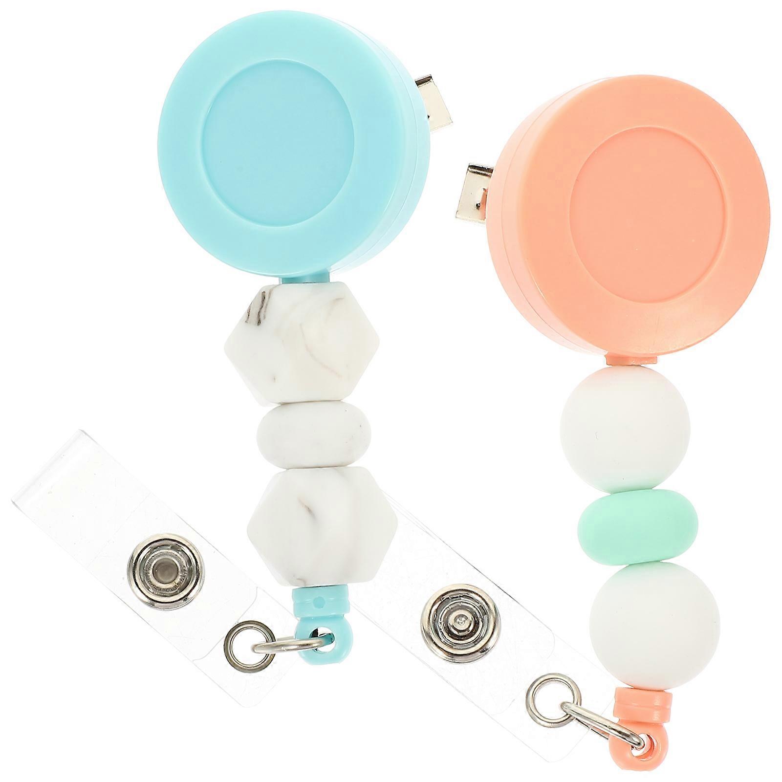 Reusable Badge Holders Security Badge Holder Volunteer Adult Practical Shape Scanning Solution 13X3.2X2.1CM 2Set