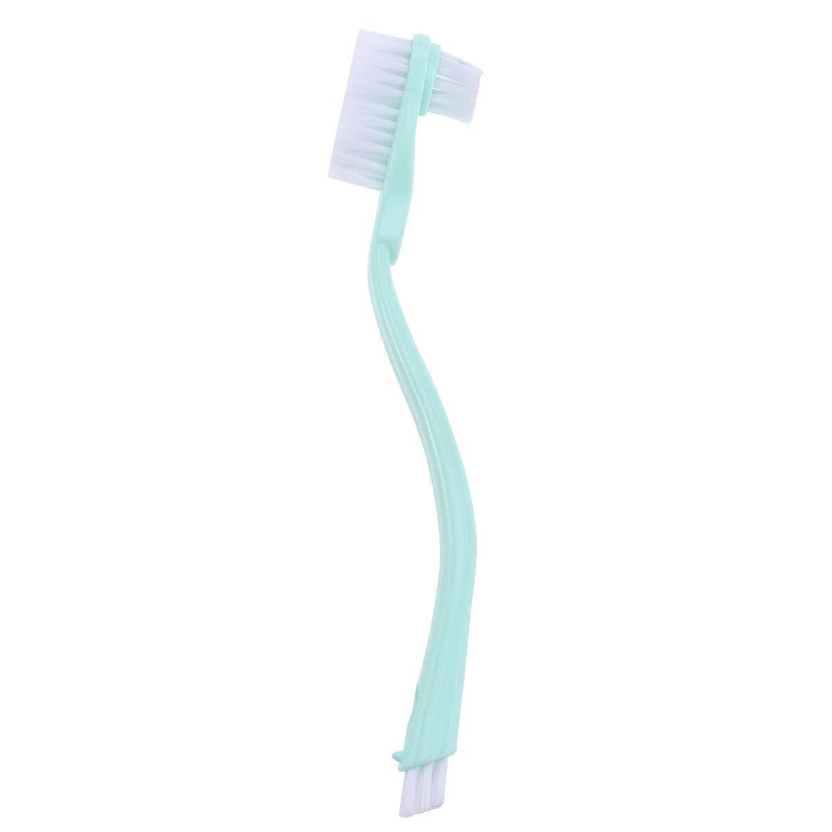 Wash Shoes Brush Double Head Long Handle For Daily Use Random Color 25.00X1.20X5.30CM Plastic Bristle 1Pcs