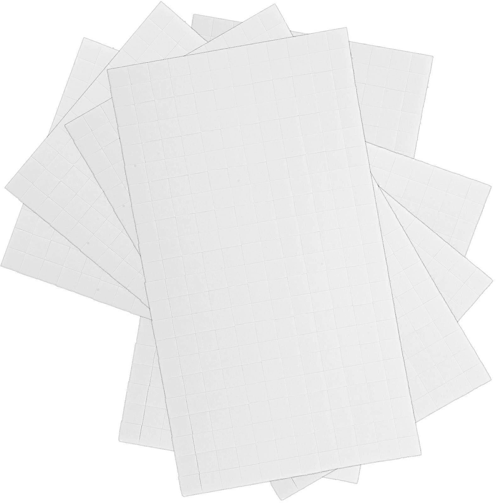 Double-Sided Self-Adhesive Dot Sticker Foam Dots Squares for Photo Adhesive Scrapbooking 6x6x2mm 5 Sheets