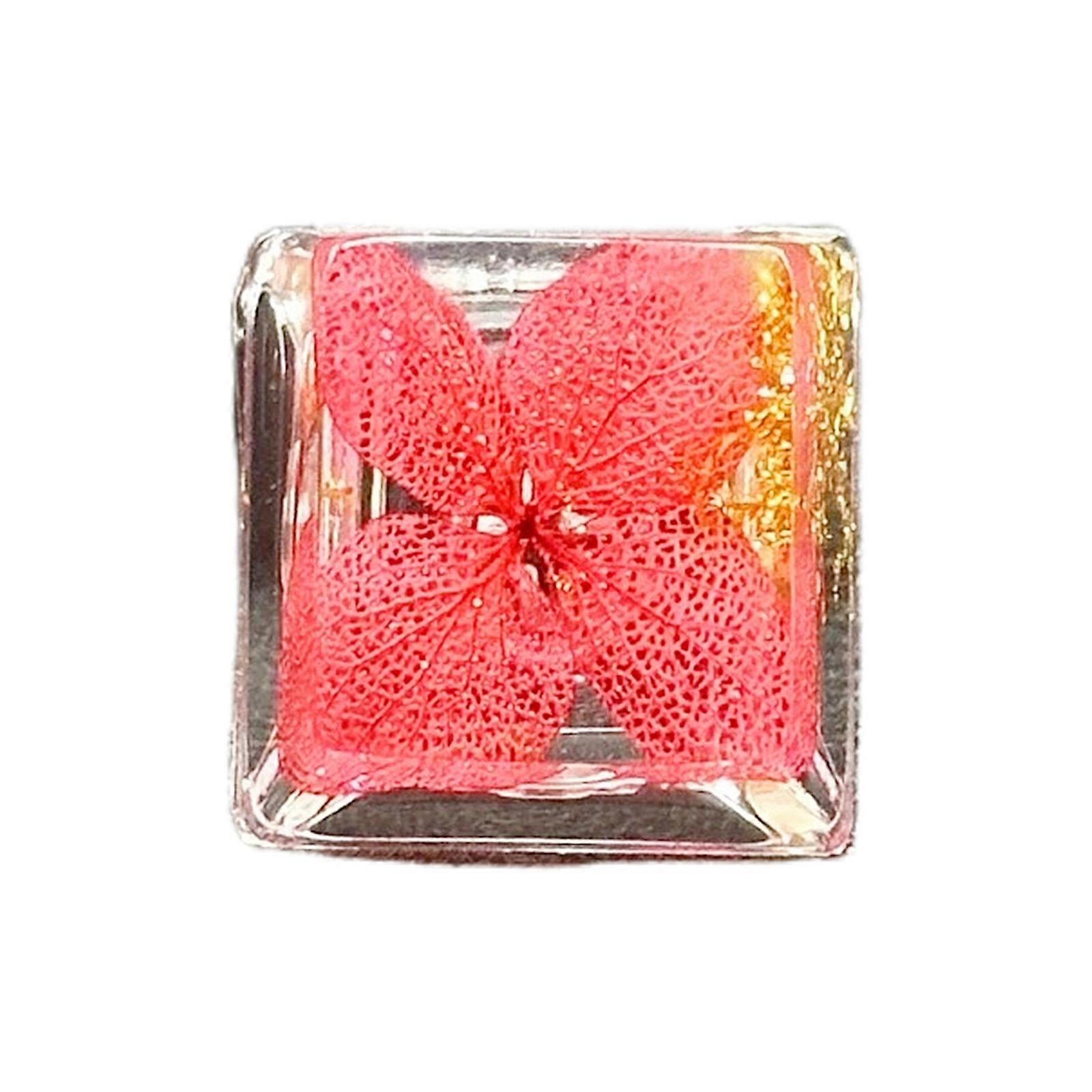 Gaming Keycaps Transparents Gold Foils Embroidery Resins Keycap OEM Profile R4s Keycap for Mechanical Keyboards Red