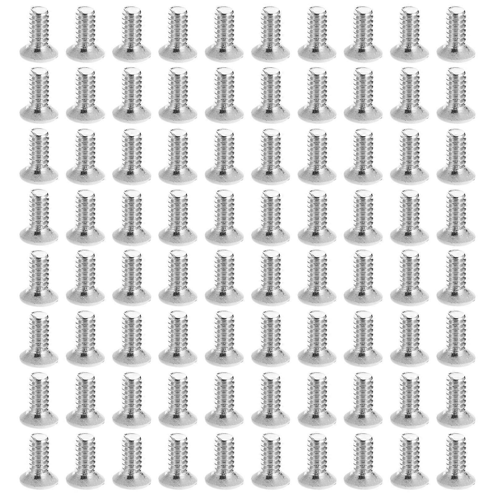 200 Pcs White Replacement Screws for Wall Plates – Durable Milled Slot Design, Compatible with Duplex and Toggle Outlets, Easy Installation, Elegant
