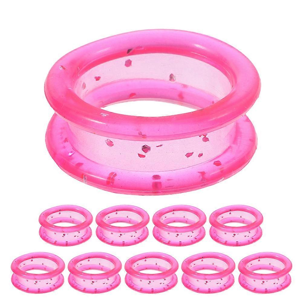 Silicone Scissors Finger Rings Ergonomic Grip For Pet Grooming Shears 10Pcs