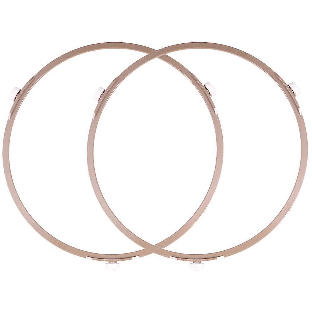 Microwave Turntable Rack 2pcs Small Round Tray Roller Support High Temp Resistant Rotating Ring for Oven Glass Plate Replacement