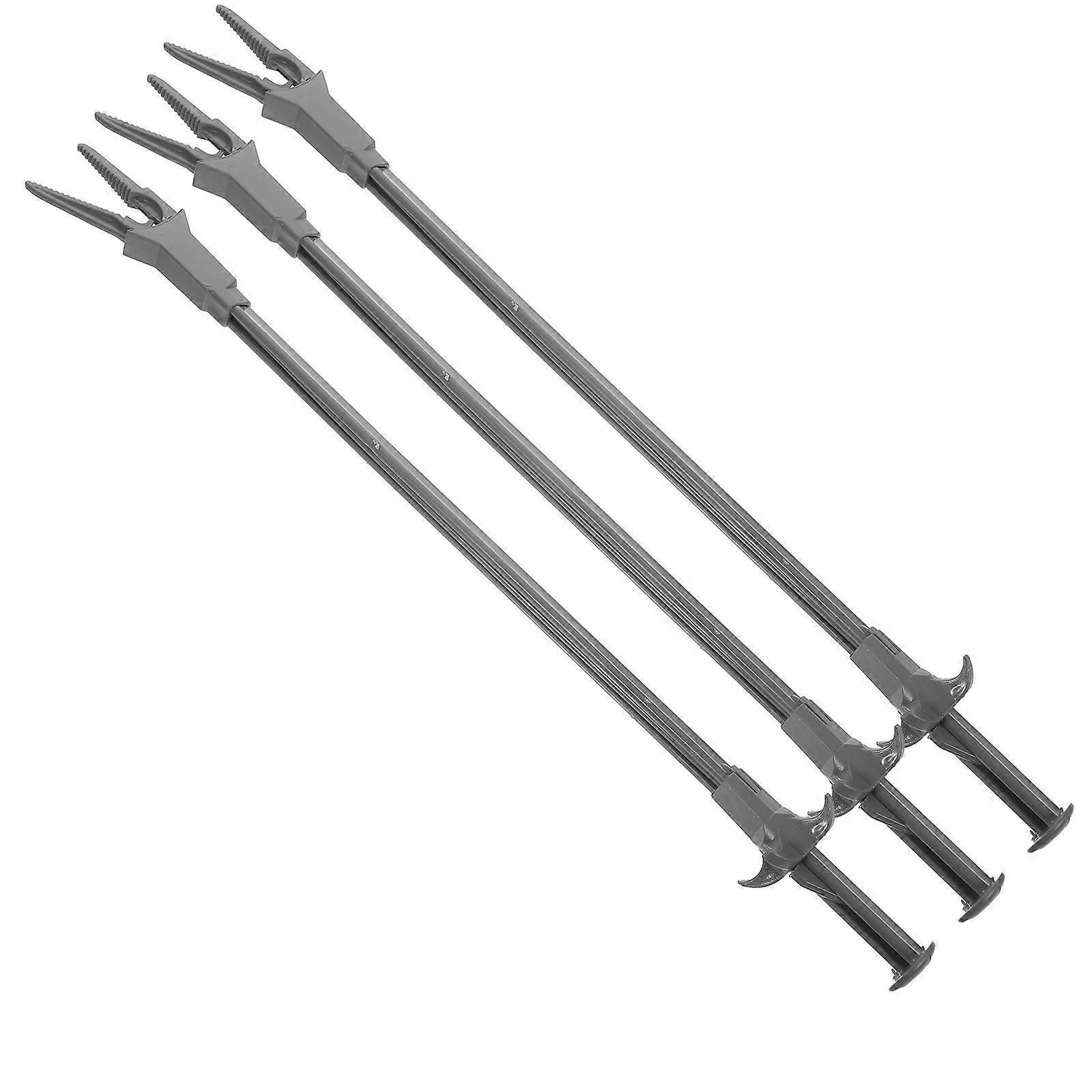 Feeding Tweezers For Fish Household Aquarium Tongs Reptile Feeding Clip Grey 50.00X3.50X1.50cm Aquarium Maintenance 3Pcs