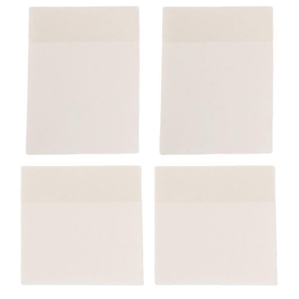Note Stickers Transparent Memo Notes Note-taking Office Work Books 9.5X7X1.5CM 4Pcs