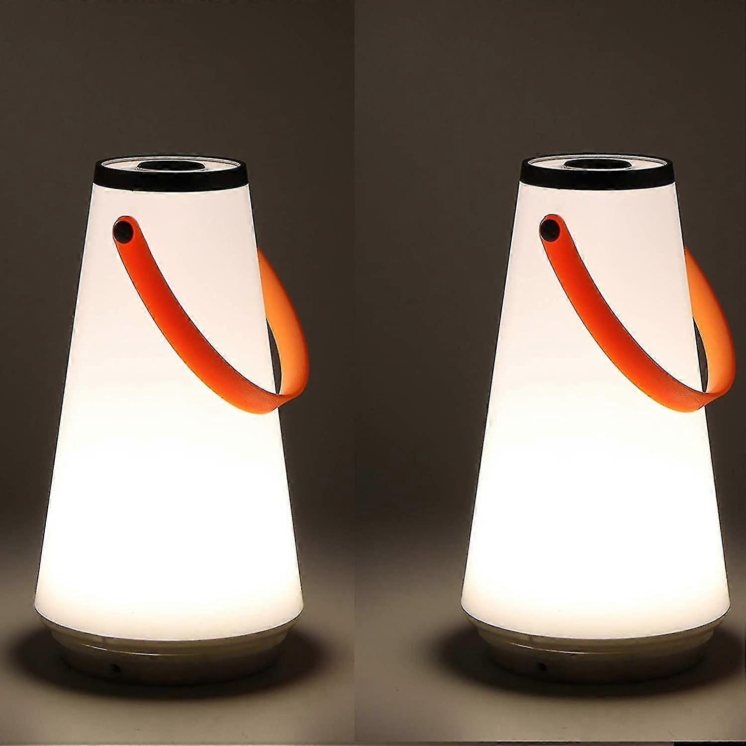 Wireless Home Led Night Table Lamp Usb Rechargeable Touch Switch Outdoor Camping Light Switch (2pcs) (2pcs)