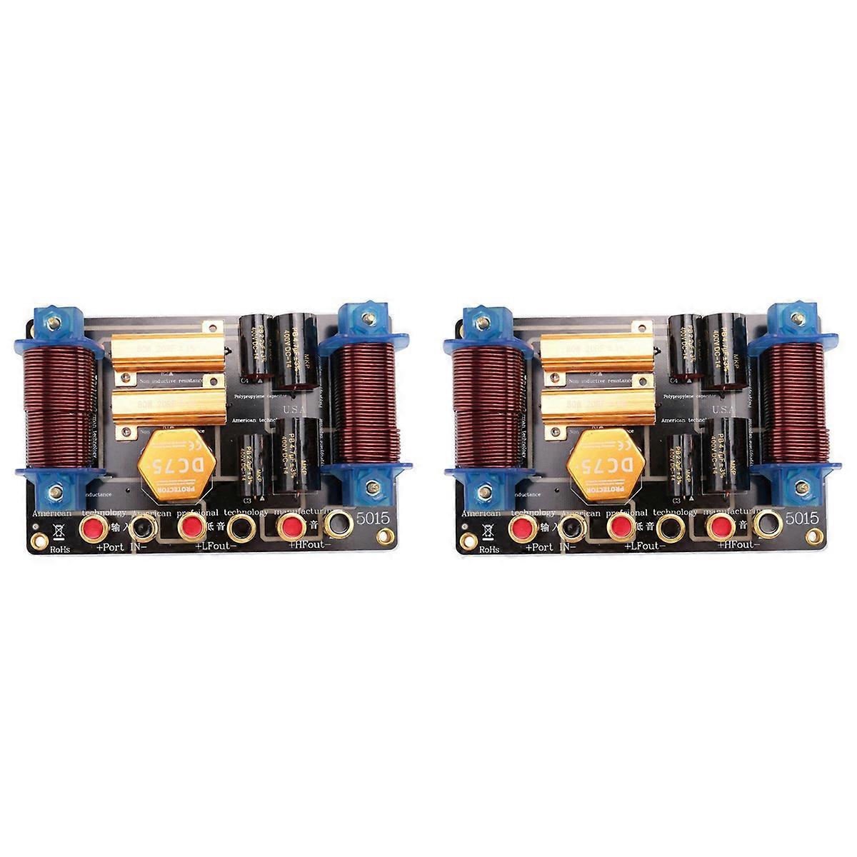 2X 1100W Audio Frequency Divider Two Way Speaker Crossover 12 15 Inch Stage Performance High Power F