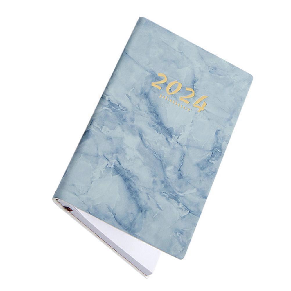 Blue Daily Planner Notebook for Office, Academic & Personal Use – Smooth Writing Surface & Goal Tracking Features