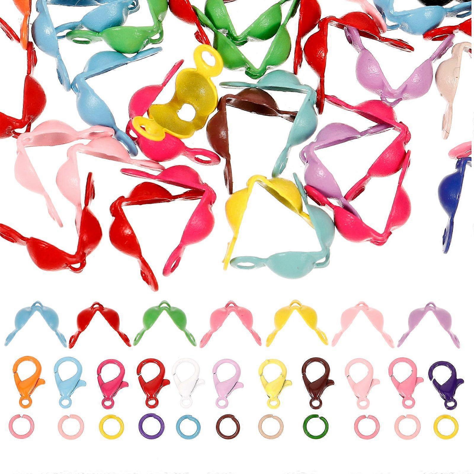 1 Set Necklace Lobsters Clasp DIY Jewelry Lobsters Clasps Open Jump Rings for Jewelry Making