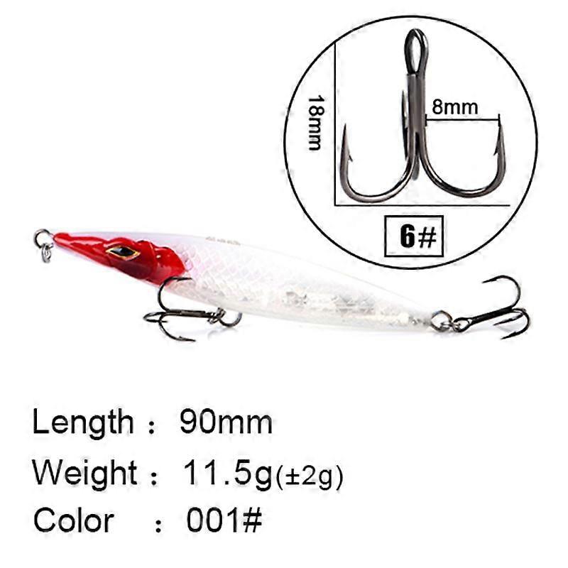 FTK walking surface pencil, 90mm/110mm/130mm/150mm artificial trail fishing lure