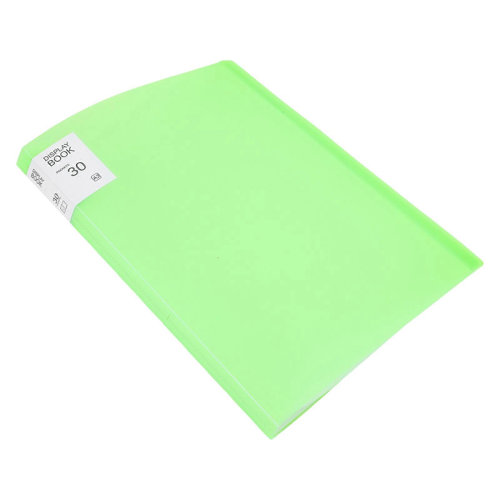Art Paintings Book Diamond Art Painting Storage Book Drawings Organizer Light Green 43.50X32.00X2.50CM Display 1Pack