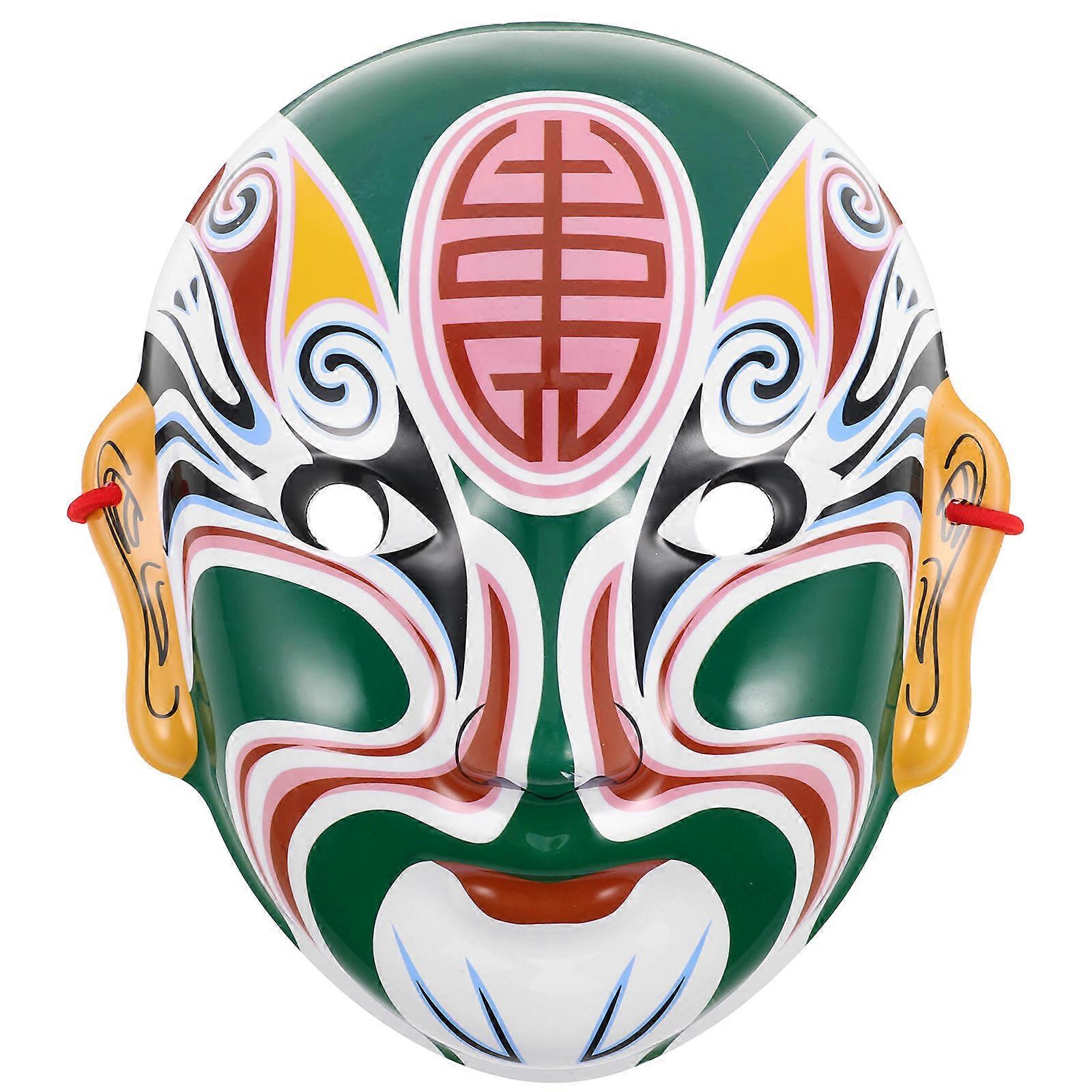 Chinese Style Face Changing Mask Handcrafted Interactive Cosplay Mask for Halloween Theatrical Performances Cultural Events Decorative Use