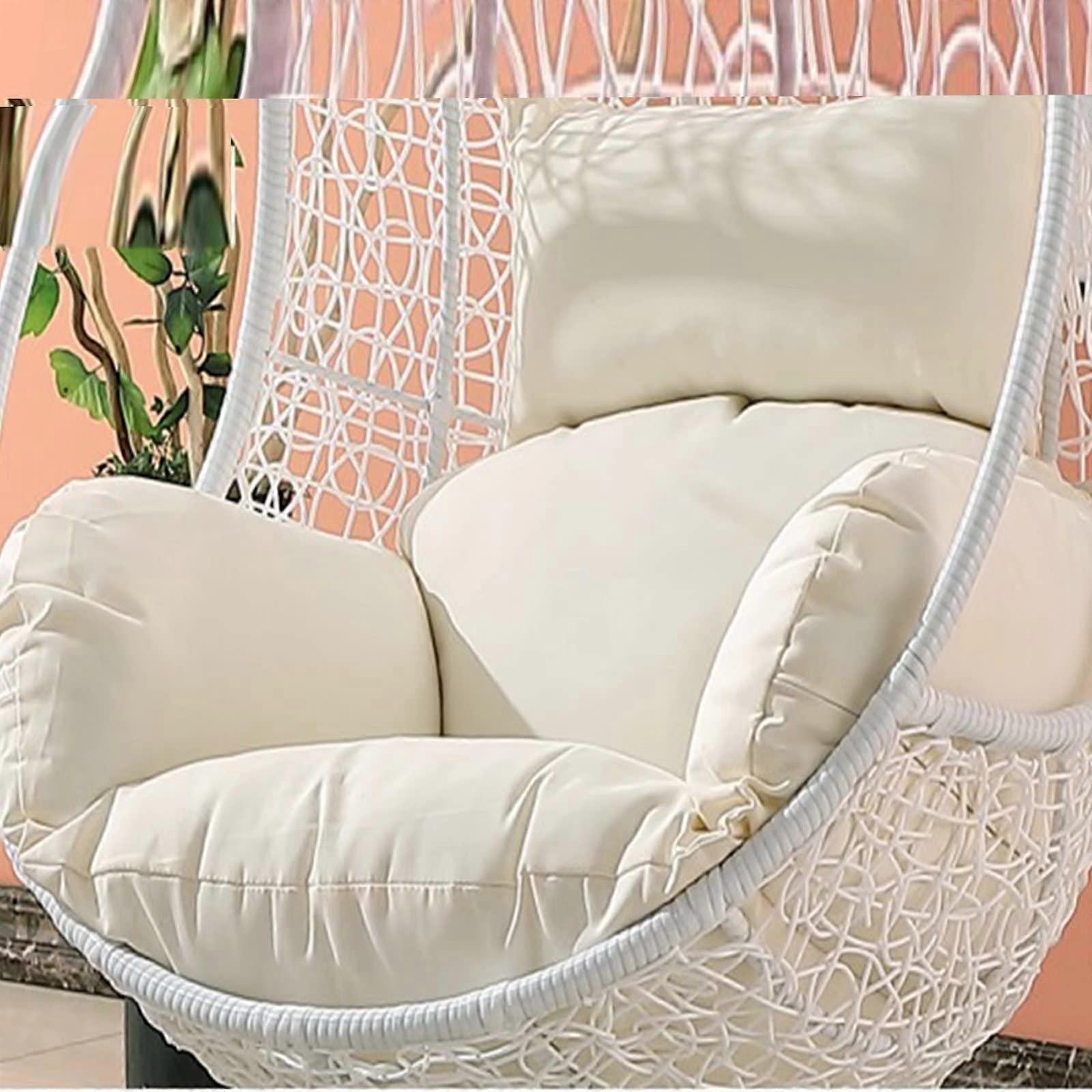 Waterproof Hanging Hammock Cushion – 20.3 cm Thick, AntiDeformation, Replacement for Hollywood Swing, StainResistant, Durable, White Cushion Only