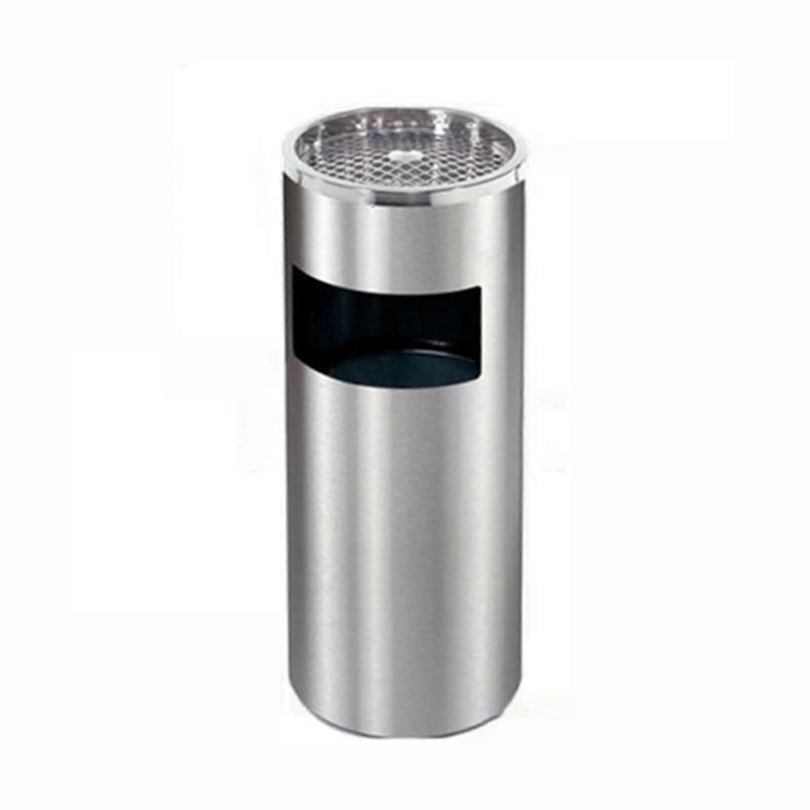 Outdoor trash can, cigarette butt extinguisher bucket, street, vertical ashtray column, cigarette butt collector, smoking point, trash can
